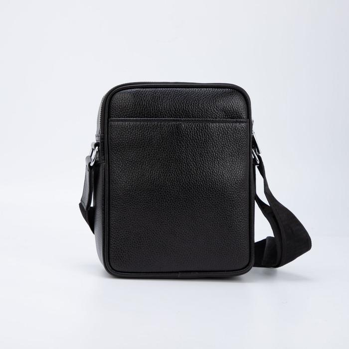 Сумка мужская, отдел на молнии, 2 наружных кармана, цвет чёрный
Сумка мужская, отдел на молнии, 2 наружных кармана, цвет чёрный