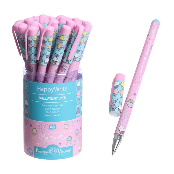 Ручка шариковая HappyWrite "My Sweet.Капкейки", 0,5 мм, синие чернила
Ручка шариковая HappyWrite "My Sweet.Капкейки", 0,5 мм, синие чернила