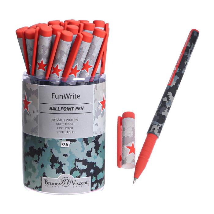 Ручка шариковая FunWrite Military Airforce, 0,5 мм, синие чернила
Ручка шариковая FunWrite Military Airforce, 0,5 мм, синие чернила