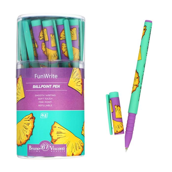 Ручка шариковая FunWrite "Fresh fruity.Ананас", 0,5 мм, синие чернила
Ручка шариковая FunWrite "Fresh fruity.Ананас", 0,5 мм, синие чернила