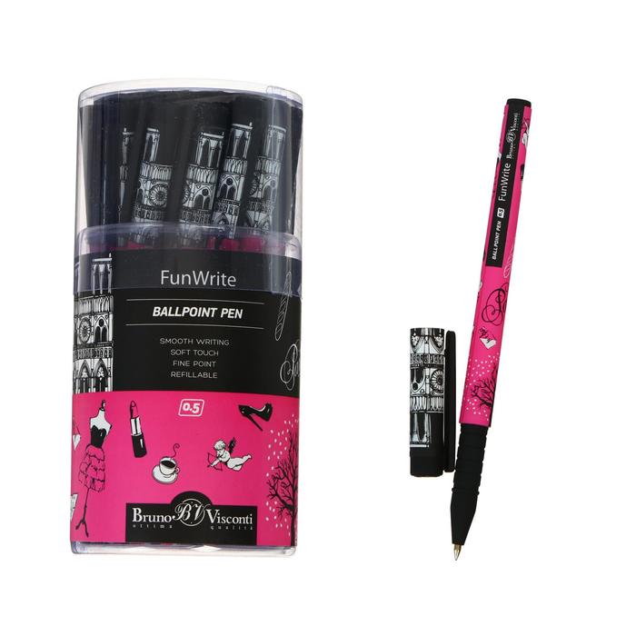 Ручка шариковая FunWrite "Романтическое путешествие.Париж", 0,5 мм, синие чернила
Ручка шариковая FunWrite "Романтическое путешествие.Париж", 0,5 мм, синие чернила