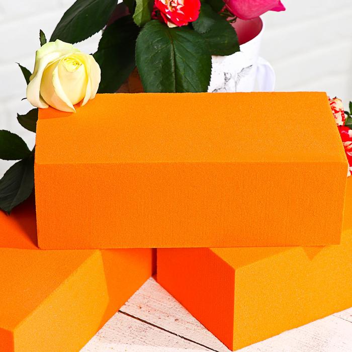 Губка флористическая "Оазис Витал", оранжевый, 23 х 11 х 7,5 см
Губка флористическая "Оазис Витал", оранжевый, 23 х 11 х 7,5 см