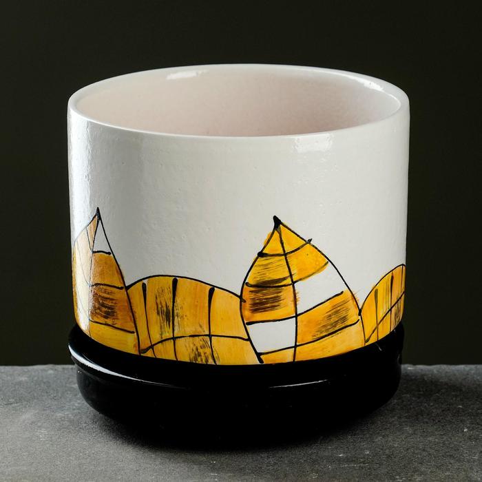 Горшок цветочный "Лист" с поддоном, 1,7л
Горшок цветочный "Лист" с поддоном, 1,7л