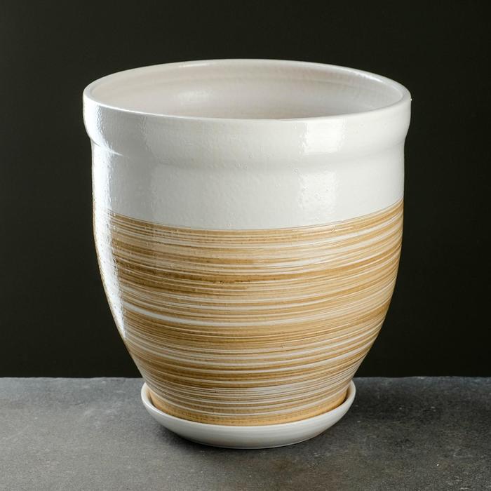 Горшок цветочный "Триумф" с поддоном, 8л
Горшок цветочный "Триумф" с поддоном, 8л