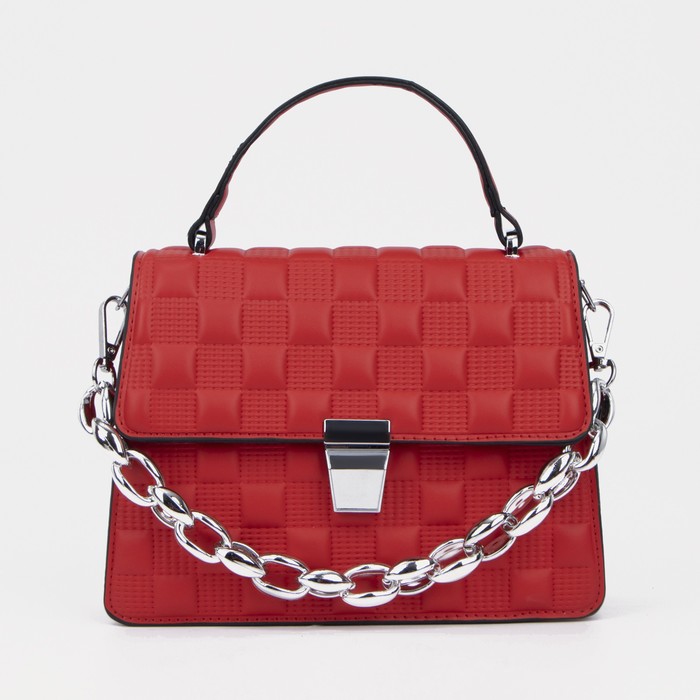 Сумка-мессенджер на клапане, длинный ремень, цвет красный
Сумка-мессенджер на клапане, длинный ремень, цвет красный