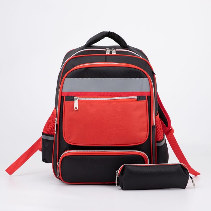 Рюкзак, отдел на молнии, 2 наружных кармана, 2 боковых кармана, цвет красный 
Рюкзак, отдел на молнии, 2 наружных кармана, 2 боковых кармана, цвет красный