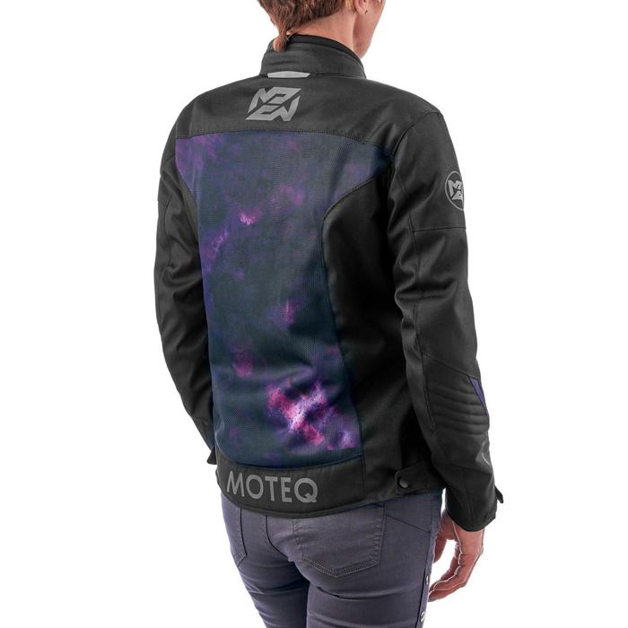 фото Куртка женская moteq destiny, текстиль, размер m, чёрная, фиолетовая