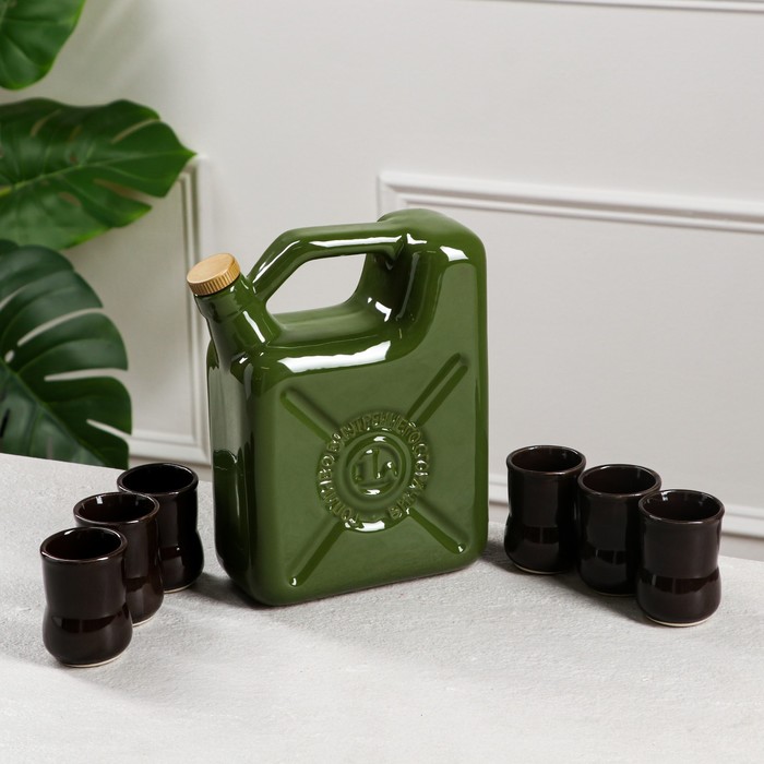 Набор для напитков "Канистра", 7 предметов, керамика, 1.3/0.05 л
Набор для напитков "Канистра", 7 предметов, керамика, 1.3/0.05 л