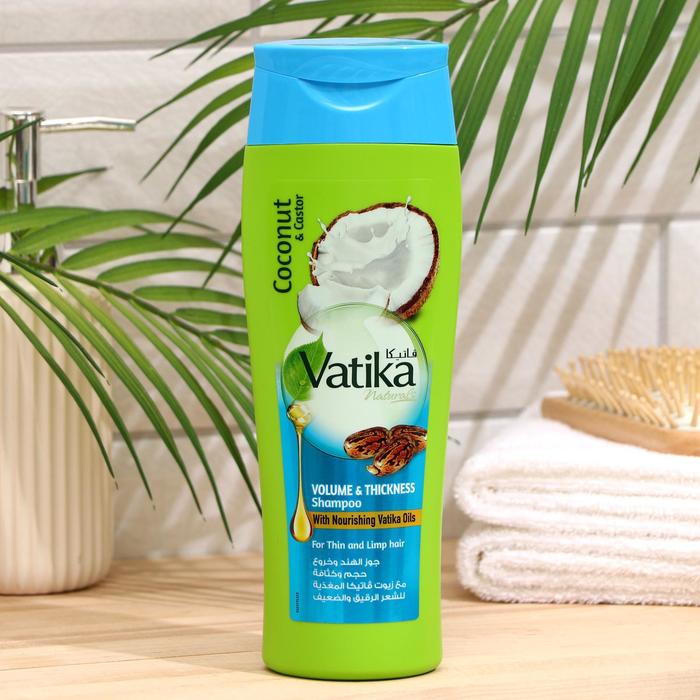 Шампунь для волос Dabur Vatika Volume для придания объёма, 400 мл 
Шампунь для волос Dabur Vatika Volume для придания объёма, 400 мл
