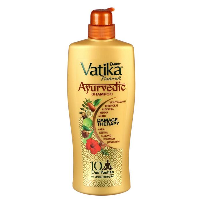 Шампунь аюрведический Dabur Vatika Damage Therapy, 640 мл
Шампунь аюрведический Dabur Vatika Damage Therapy, 640 мл