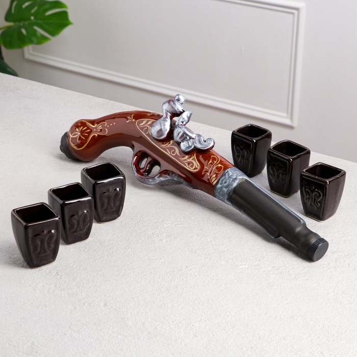 Набор для напитков "Пистоль", 7 предметов, 0.4/0.05 л, микс
Набор для напитков "Пистоль", 7 предметов, 0.4/0.05 л, микс