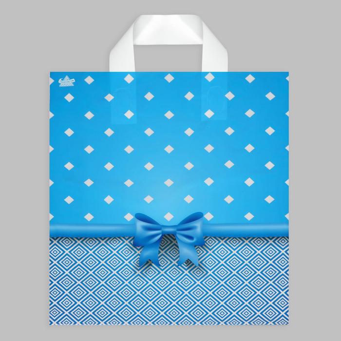 Пакет "Синий бантик в клеточку", полиэтиленовый с петлевой ручкой, 35 х 28 см, 55 мкм
Пакет "Синий бантик в клеточку", полиэтиленовый с петлевой ручкой, 35 х 28 см, 55 мкм