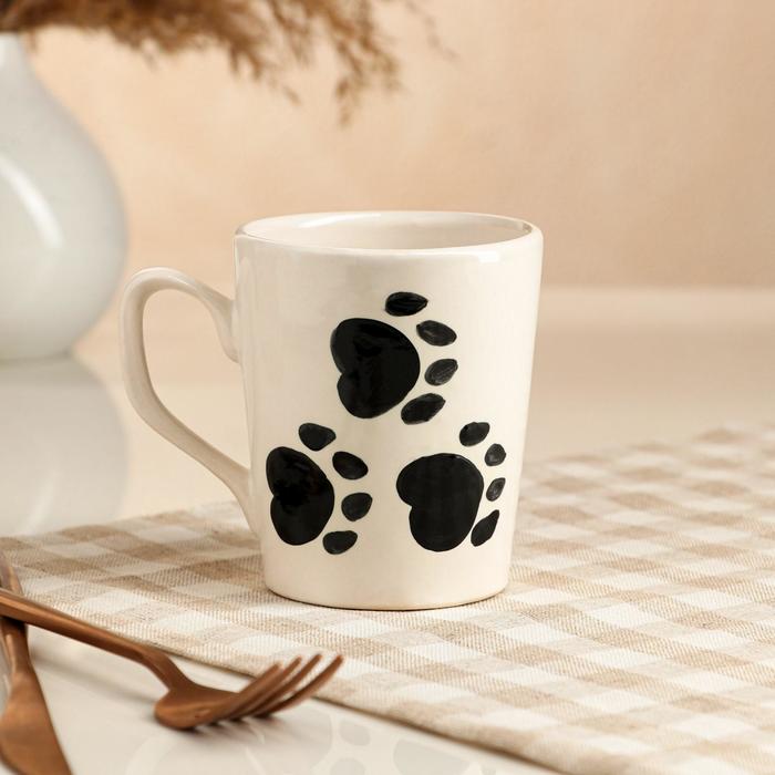 Кружка "След", бело-черная, керамика, 0.3 л
Кружка "След", бело-черная, керамика, 0.3 л