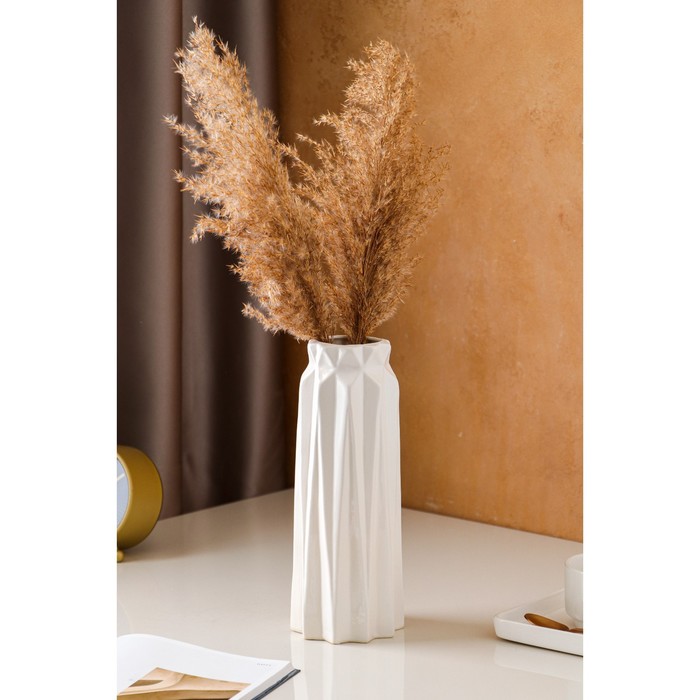 Ваза керамическая "Оригами", настольная, белая, 28 см
Ваза керамическая "Оригами", настольная, белая, 28 см