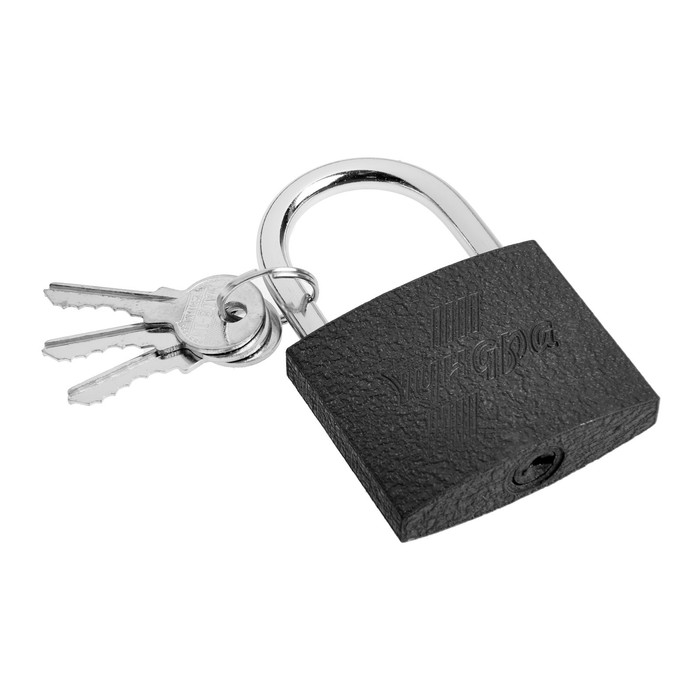 фото Замок навесной тундра, 63 мм, 3 ключа, подвес