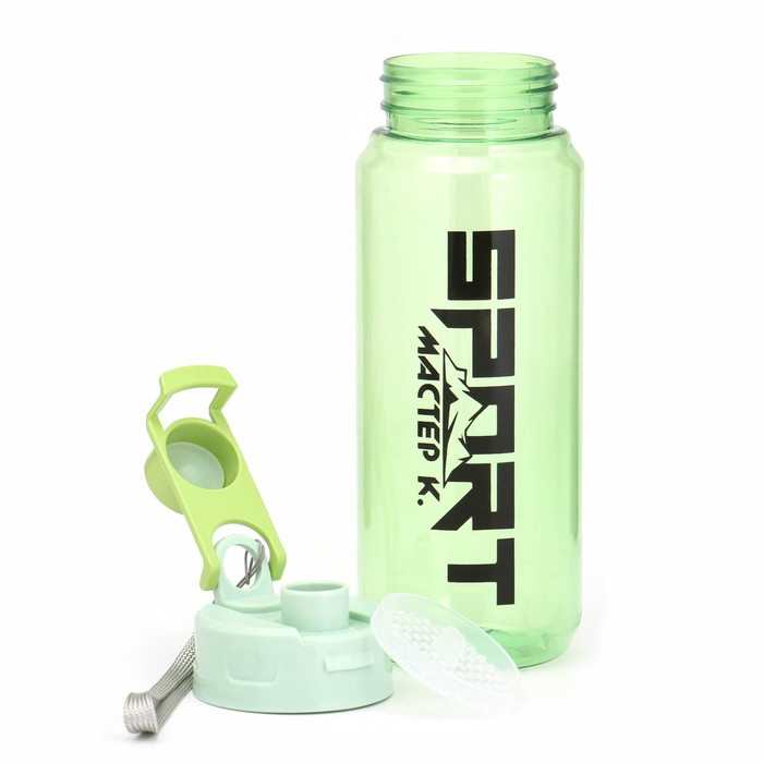 фото Бутылка для воды "мастер к. sport", 700 мл, 7.5х22.5 см, зелёная