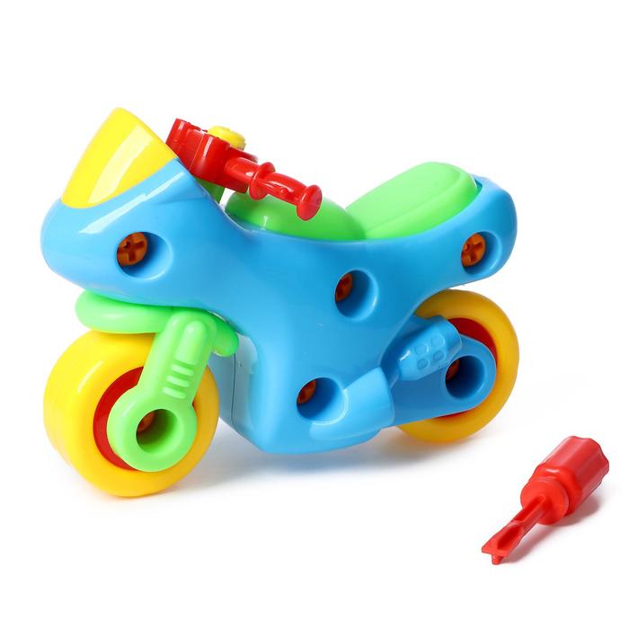 Конструктор винтовой «Мотоцикл», 15 деталей, с отверткой, МИКС
Конструктор винтовой «Мотоцикл», 15 деталей, с отверткой, МИКС