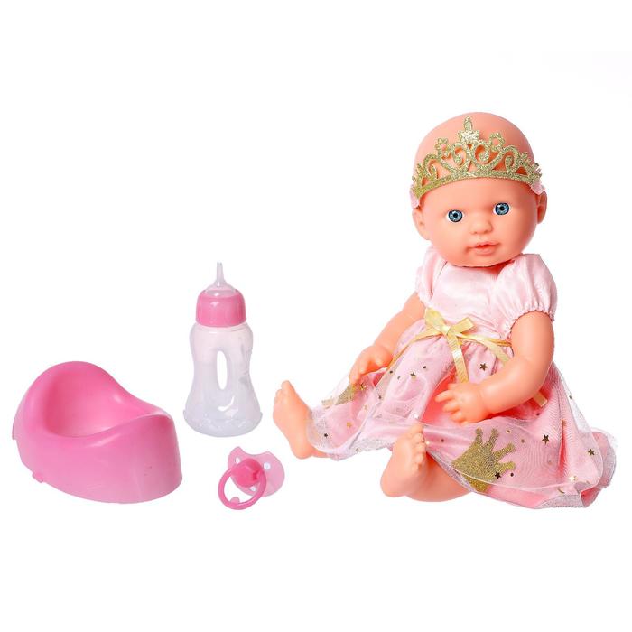 Пупс функциональный «Мой Малыш» со звуком, пьет, писает, с аксессуарами
Пупс функциональный «Мой Малыш» со звуком, пьет, писает, с аксессуарами