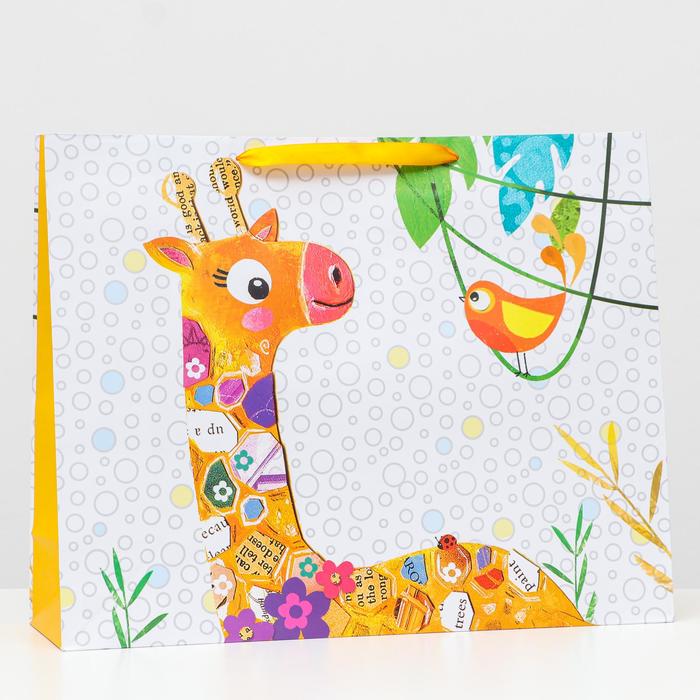 Пакет подарочный "Жираф", 50 х 40 х 15 см
Пакет подарочный "Жираф", 50 х 40 х 15 см