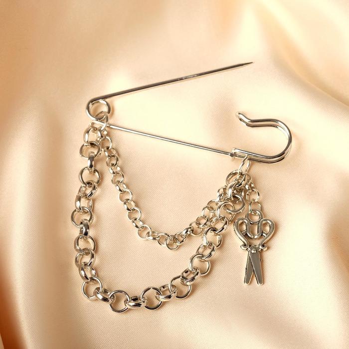 Булавка с подвесками "Ножницы", 6,5см, цвет чернёное серебро
Булавка с подвесками "Ножницы", 6,5см, цвет чернёное серебро