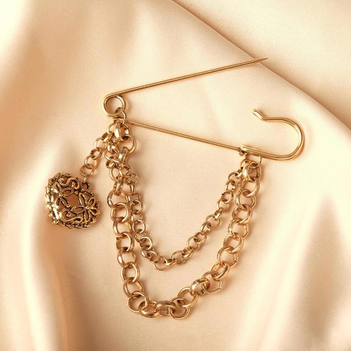 Булавка с подвесками "Сердце цветущее", 6,5см, цвет чернёное золото
Булавка с подвесками "Сердце цветущее", 6,5см, цвет чернёное золото