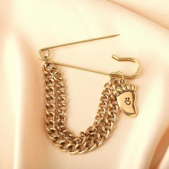 Булавка с подвесками "Ножка", 6,5см, цвет золото
Булавка с подвесками "Ножка", 6,5см, цвет золото