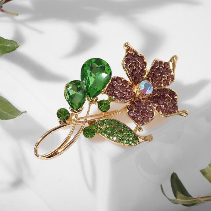 Брошь "Цветок" нежности, цветная в золоте
Брошь "Цветок" нежности, цветная в золоте