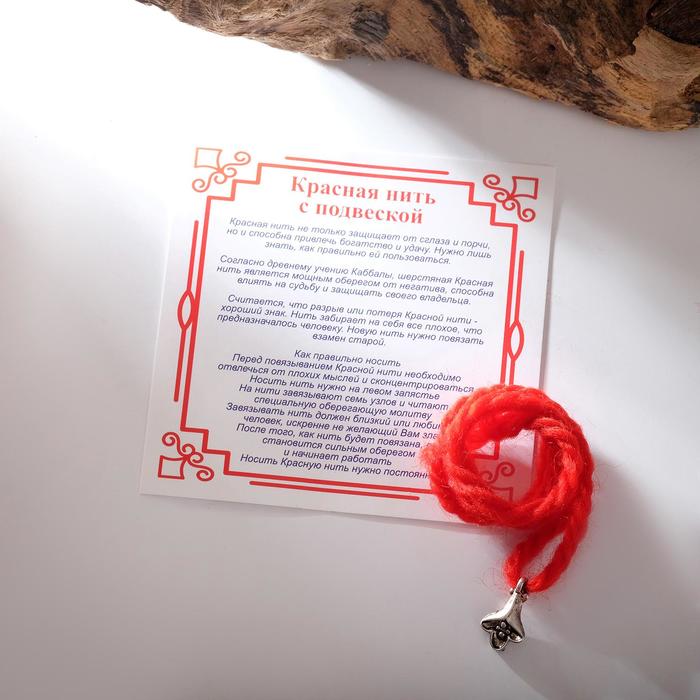 Браслет-оберег "Красная нить" шерстяная, на изобилие, лилия, цвет серебро, 30см
Браслет-оберег "Красная нить" шерстяная, на изобилие, лилия, цвет серебро, 30см