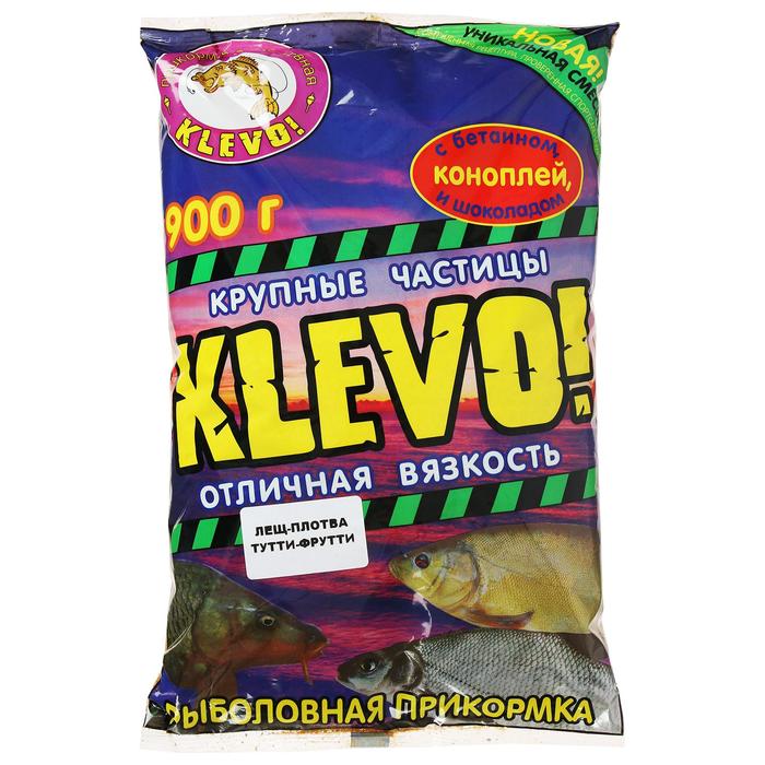 фото Прикормка «klevo-классик» лещ-плотва, цвет жёлтый, тутти-фрутти klevo!