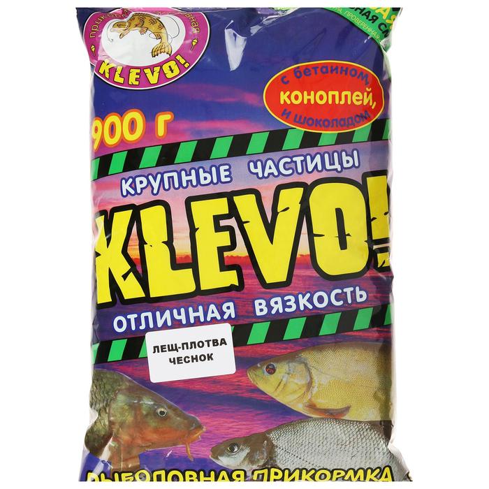 фото Прикормка «klevo-классик» лещ-плотва, цвет зелёный, чеснок klevo!