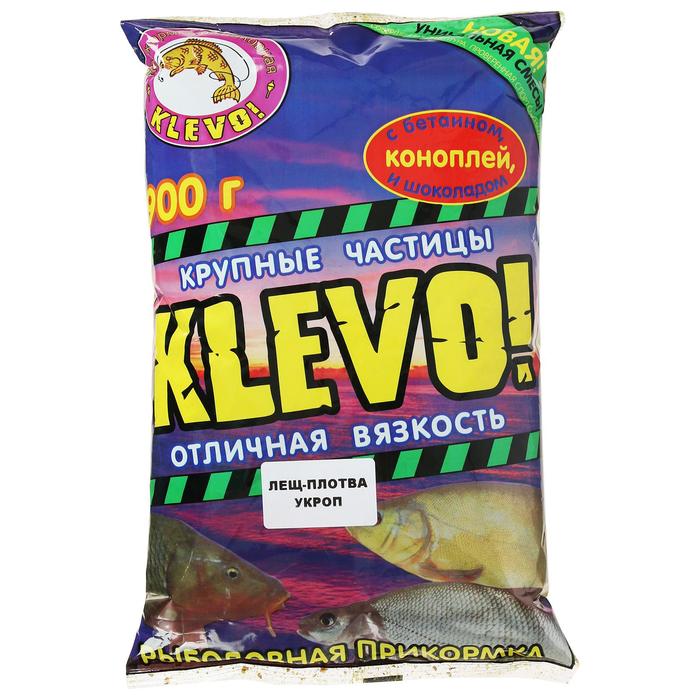 фото Прикормка «klevo-классик» лещ-плотва, цвет зелёный, укроп klevo!