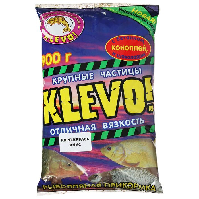 фото Прикормка «klevo-классик» карп-карась, цвет зелёный, анис klevo!