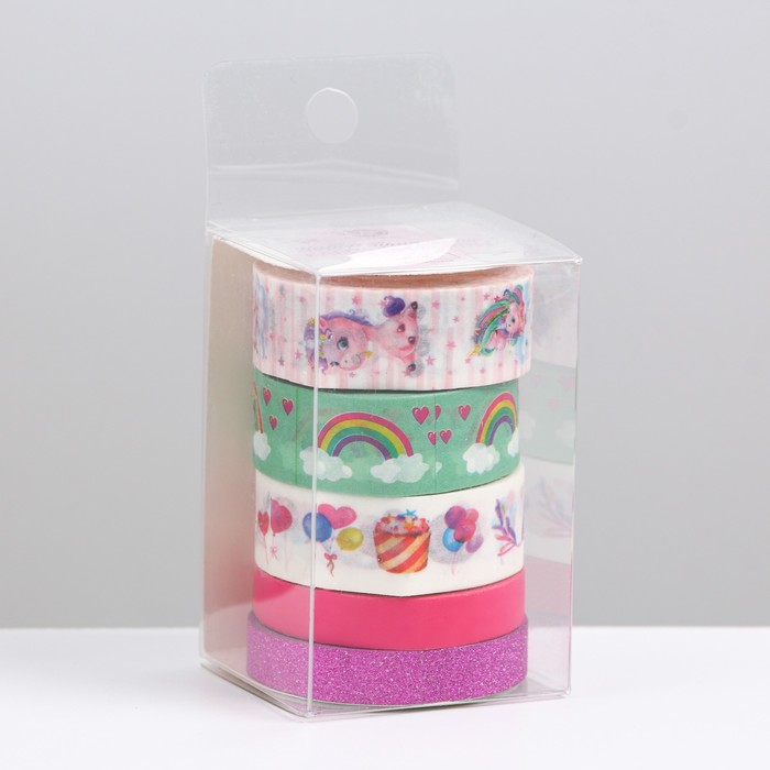 Набор клейких лент 5 шт "Розовые фантазии"
Набор клейких лент 5 шт "Розовые фантазии"