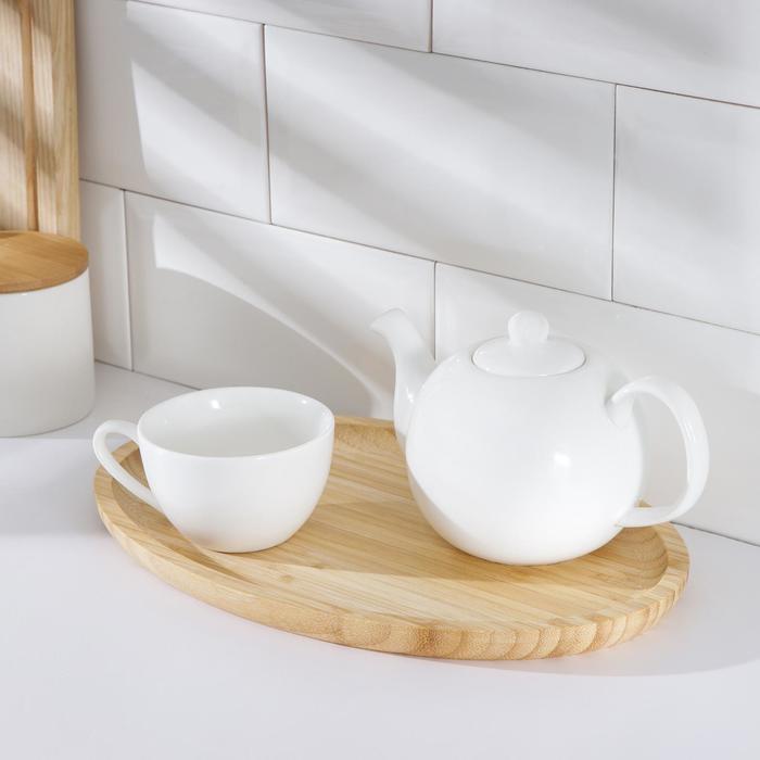 Поднос «Комфорт», 30×20 см, овальный, бамбук
Поднос «Комфорт», 30×20 см, овальный, бамбук