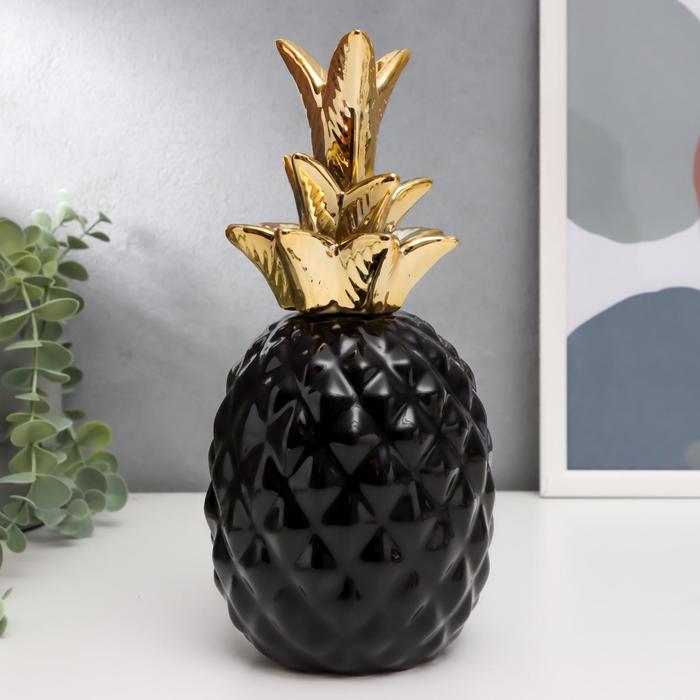 Сувенир керамика "Чёрный ананас с золотым хвостом" 25х10,5х10,5 см
Сувенир керамика "Чёрный ананас с золотым хвостом" 25х10,5х10,5 см