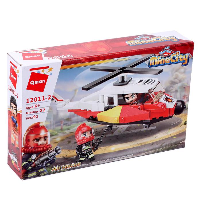Конструктор Пожарные «Вертолет», 91 деталь и 2 минифигуры
Конструктор Пожарные «Вертолет», 91 деталь и 2 минифигуры