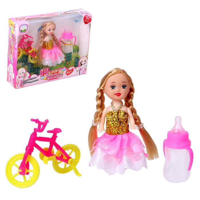 Кукла малышка «Настенька на прогулке» с велосипедом и аксессуарами
Кукла малышка «Настенька на прогулке» с велосипедом и аксессуарами