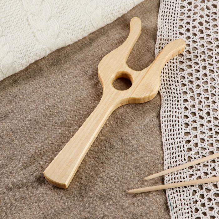 Вилка для вязания, 25х8х1 см, массив сосны
Вилка для вязания, 25х8х1 см, массив сосны