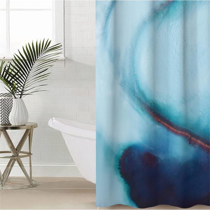 Штора для ванной комнаты «Голубой агат», 145×180 см, оксфорд
Штора для ванной комнаты «Голубой агат», 145×180 см, оксфорд