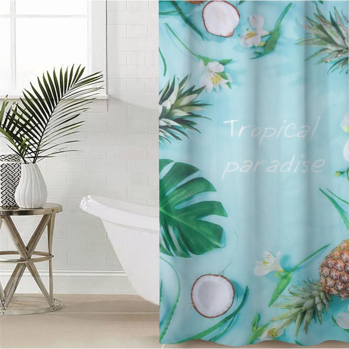 Штора для ванной комнаты «Тропический рай», 145×180 см, оксфорд
Штора для ванной комнаты «Тропический рай», 145×180 см, оксфорд