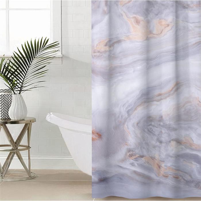 Штора для ванной комнаты «Мраморные разводы», 145×180 см, оксфорд
Штора для ванной комнаты «Мраморные разводы», 145×180 см, оксфорд