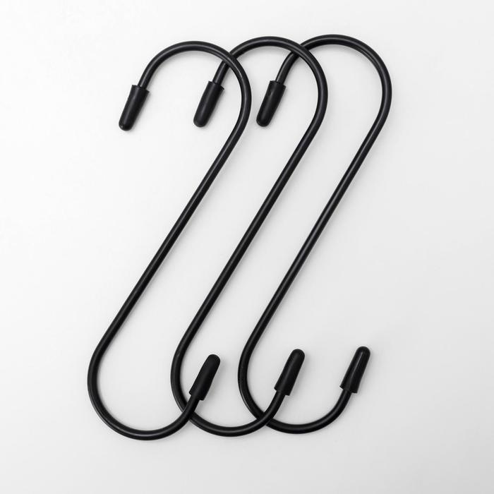 Набор крючков для рейлинга 15 см, d=3,8 см, 3 шт, цвет чёрный
Набор крючков для рейлинга 15 см, d=3,8 см, 3 шт, цвет чёрный