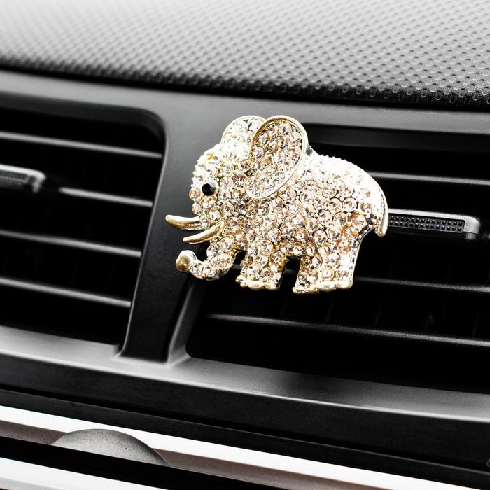 Украшение в дефлектор автомобиля, стразы "Слоник"
Украшение в дефлектор автомобиля, стразы "Слоник"