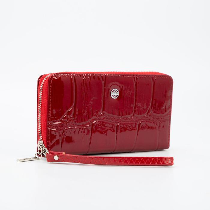 Кошелёк женский, 3 отдела на молнии, цвет красный
Кошелёк женский, 3 отдела на молнии, цвет красный