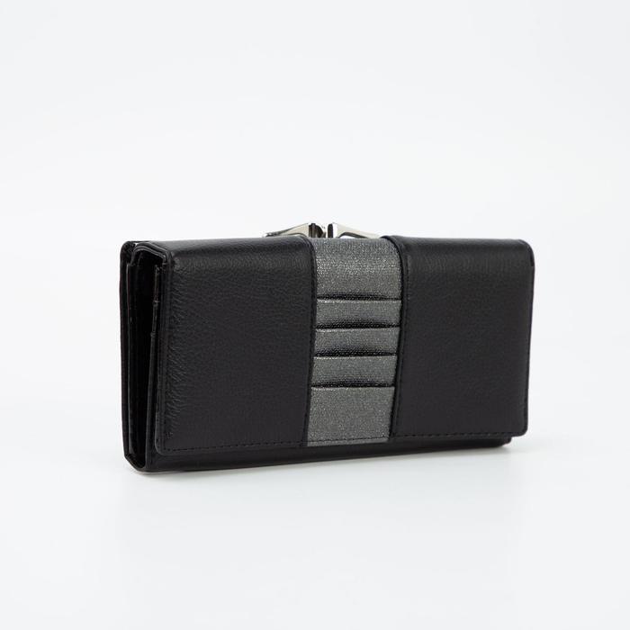 Кошелёк на магнитах, цвет чёрный
Кошелёк на магнитах, цвет чёрный