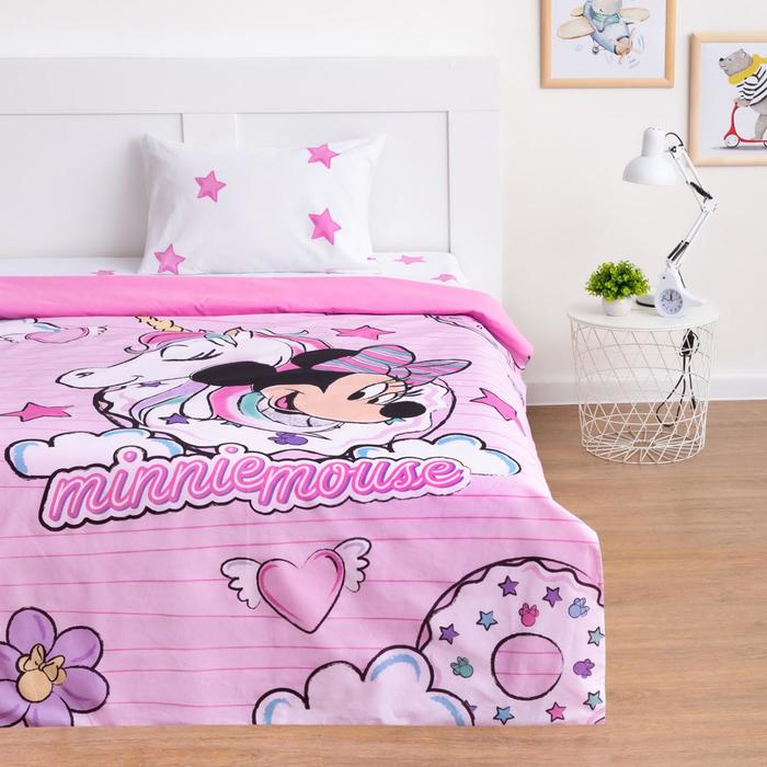 Пододеяльник Minnie Mouse с единорогом, 143*215 см, 100 % хлопок, поплин
Пододеяльник Minnie Mouse с единорогом, 143*215 см, 100 % хлопок, поплин