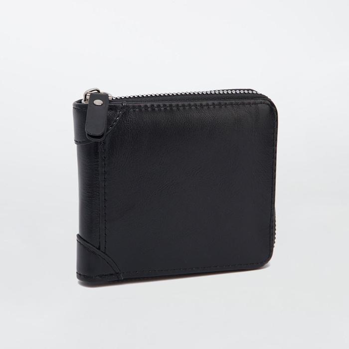 Портмоне мужское, отдел на молнии, цвет чёрный
Портмоне мужское, отдел на молнии, цвет чёрный