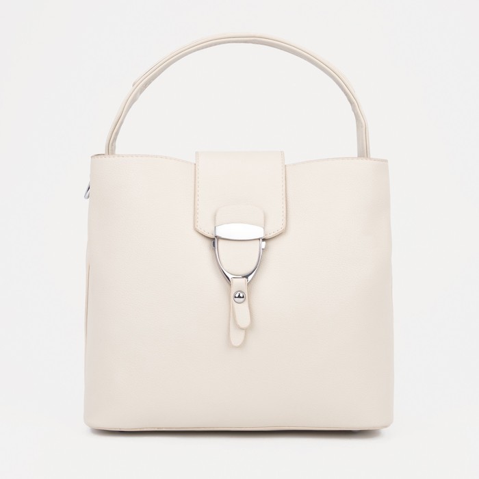 Сумка-тоут на молнии, цвет бежевый 
Сумка-тоут на молнии, цвет бежевый