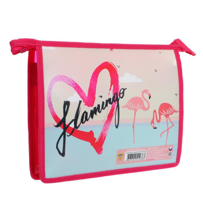 Папка для тетрадей А5, молния вокруг, пластиковая, ПМ-А5-04, «Нежные фламинго»
Папка для тетрадей А5, молния вокруг, пластиковая, ПМ-А5-04, «Нежные фламинго»