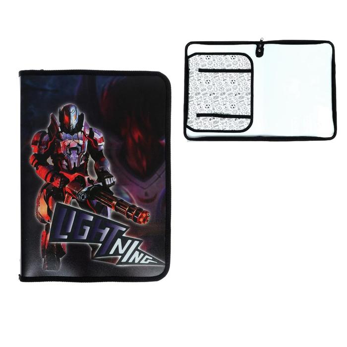 Папка для труда А4, молния вокруг, откидная планка, цветной пластик, ПТР-5, «Лайтинг»
Папка для труда А4, молния вокруг, откидная планка, цветной пластик, ПТР-5, «Лайтинг»